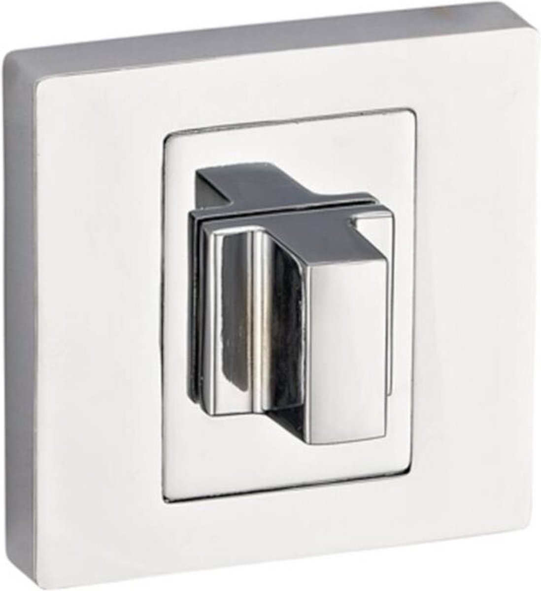 Vierkante toiletrozet RNQ 703 Infinity Line Chroom