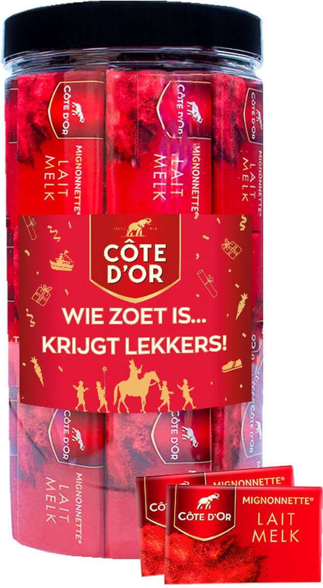 Côte d'Or Mignonnette Melk "Wie zoet is... krijgt lekkers!" - chocolade van Sinterklaas - 750g
