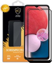 2-Pack MobyDefend Screenprotectors - Geschikt voor Samsung Galaxy A13 (4G) - Screensaver Met Zwarte Randen - Gehard Glas