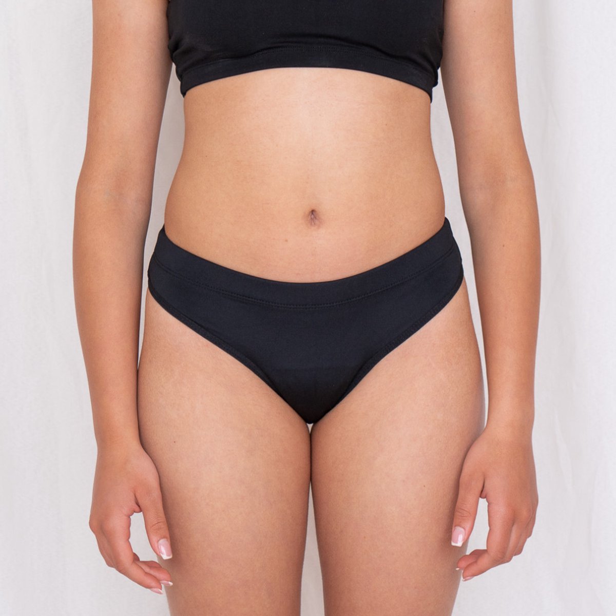 Menstruatie zwemslip Lotties Period - Bikinibroekje XXS - Zwart - Menstruatie zwemkleding - Mid-Taille - Geen gedoe meer met tampon touwtjes en beach-ready in een handomdraai!