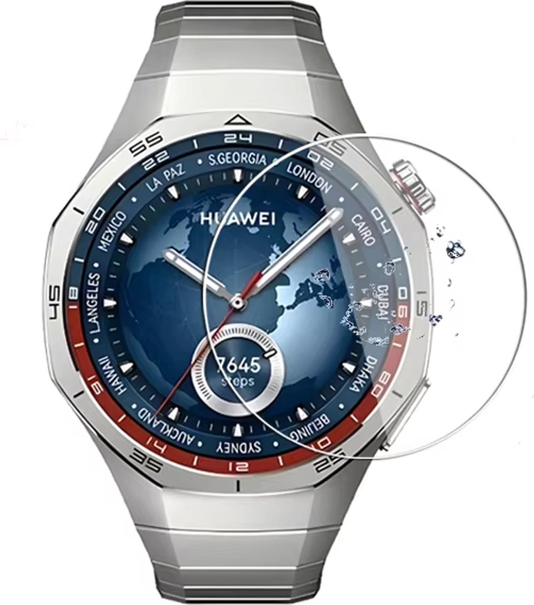 Strap-it Screen protector van gehard glas - geschikt voor de Huawei Watch GT 5 Pro - 46mm