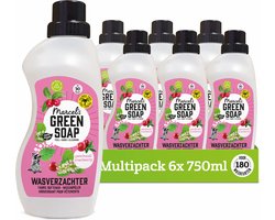 Marcel's Green Soap Wasverzachter - Patchouli & Cranberry - 6 x 750ml - 180 wasbeurten