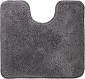 Sealskin Angora - Toiletmat 55x60 cm - Polyester - Donkergrijs