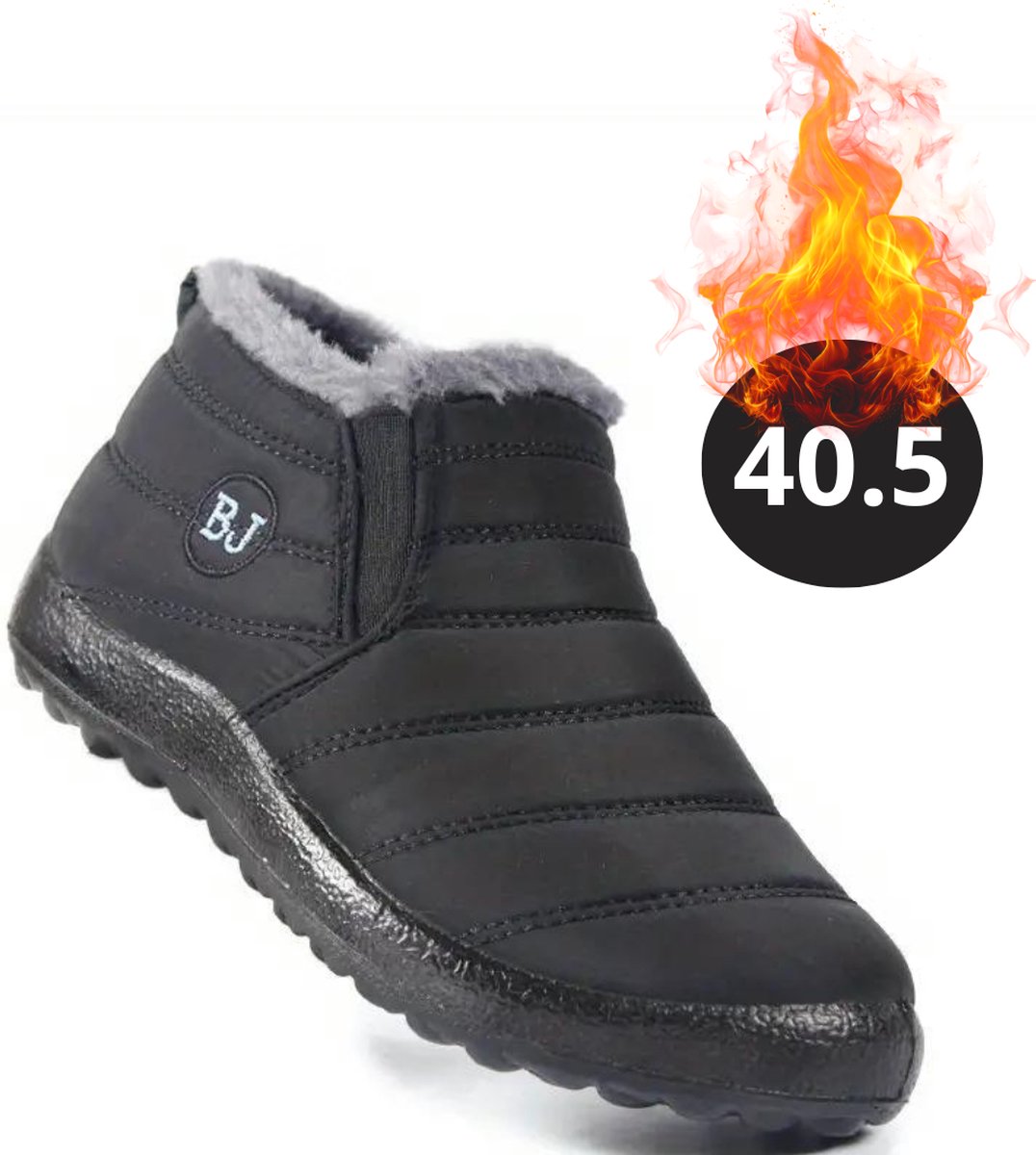 Nivard Snowboots Sneeuwschoenen Sneeuwboots Dames Wintersport Ski Skischoenen – 40.5 Laag Zwart