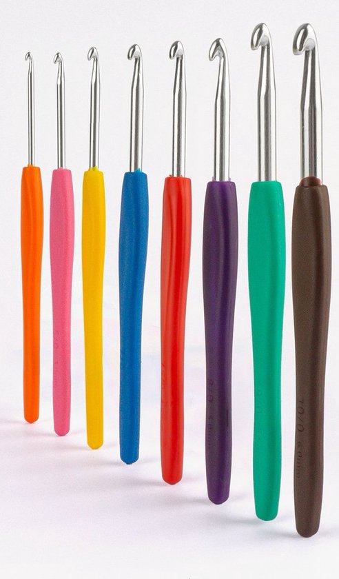 Haaknaaldenset - 9 Haaknaalden - Met Antislip-Soft Grip