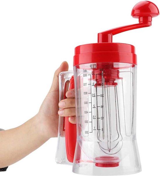 Handheld Pancake Batter Dispenser With Measuring Label