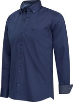 Cappuccino Italia - Chemises Homme Chemise Stretch Ancona - Blauw - Taille L