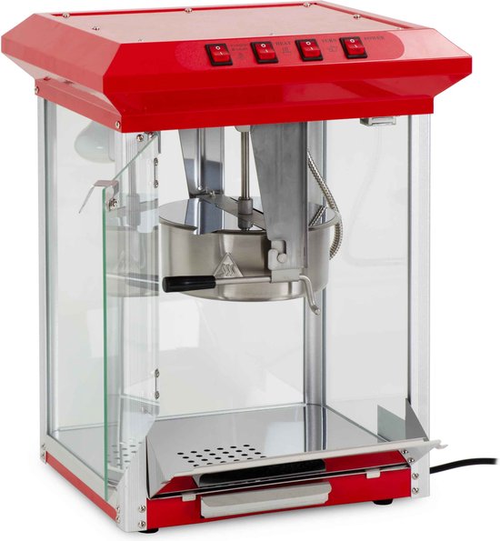 HCB® - Professionele compacte Popcorn machine - 230V - Popcornmachine - Rood - Horeca Popcornmaker - 14.9 kg - 6240 — afbeelding 5