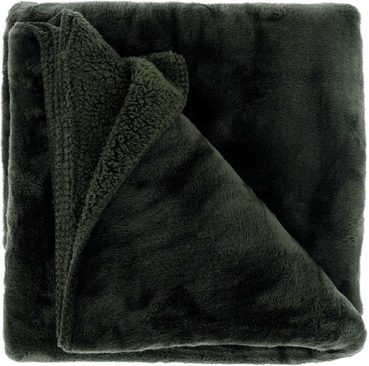 Unique Living D- Unique Living | Plaid Torvah 150x200cm dark green