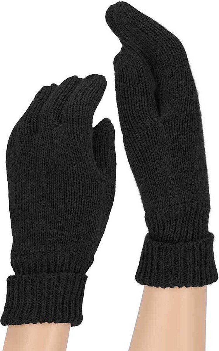 Sarlini Handschoenen Jongens Ribbed Effen – 8 t/m 12 jaar Blauw