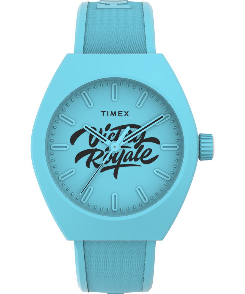 Timex Urban Pop x Fortnite TW2W96900 Horloge - Kunststof - Blauw - Ø 40 mm