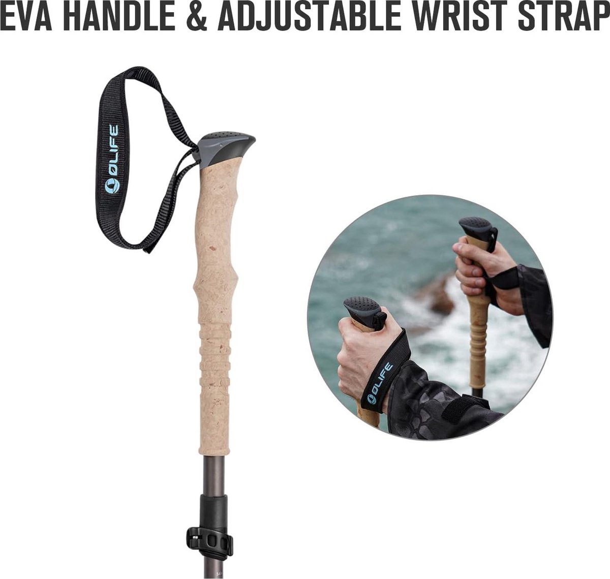 Olife Enkeeo Trekking Pole Titanium Hiking Pole Outlet