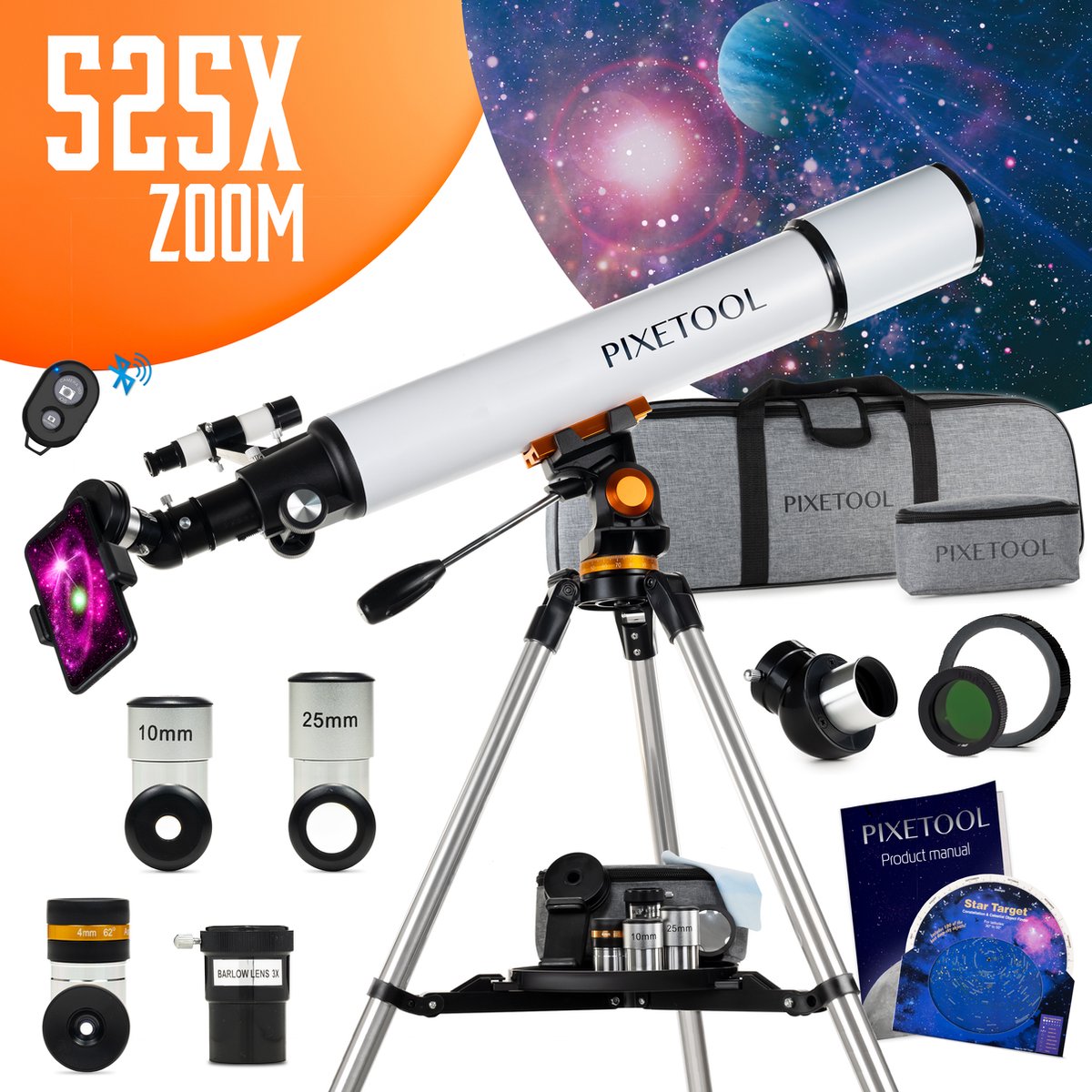 Télescope Amateur 50080 - Réfracteur - Monture Azimutale - Neuf
