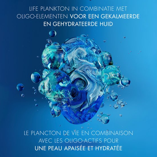 Abstracte visualisatie van Life Plankton en oligo-elementen in water