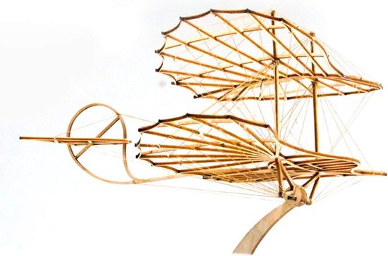 Foto: Houten 3d puzzel vliegtuig gebaseerd op otto lilienthal zweefvliegtuig model bouwpakket laser gesneden balsa hout creatieve diy kit voor volwassenen