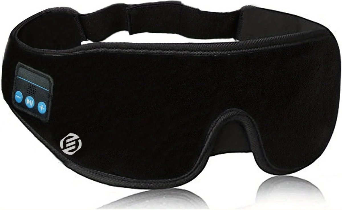 Equivera Slaapmasker Bluetooth - Slaap Koptelefoon - Hoofdband met Speakers - Mannen en Vrouwen - Slaapmasker met Speakers - 100% Verduisterend - Incl. White Noise en Binaural Beats