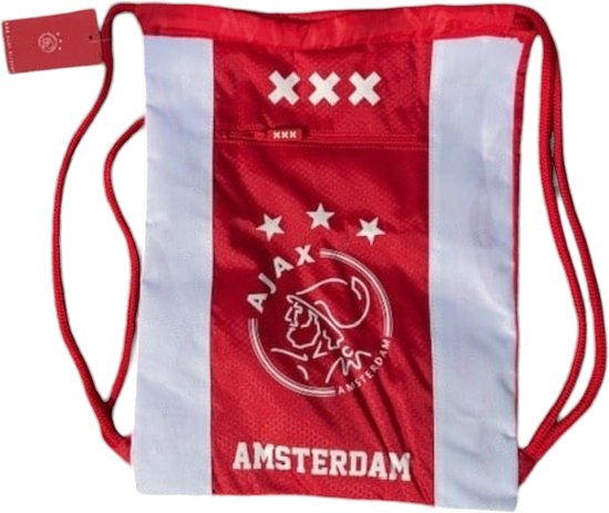 Ajax-gymtas wit rood wit XXX