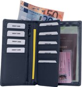 LeonDesign - 16-P2209-03 - classeur pour papiers de voiture - blue foncé- cuir
