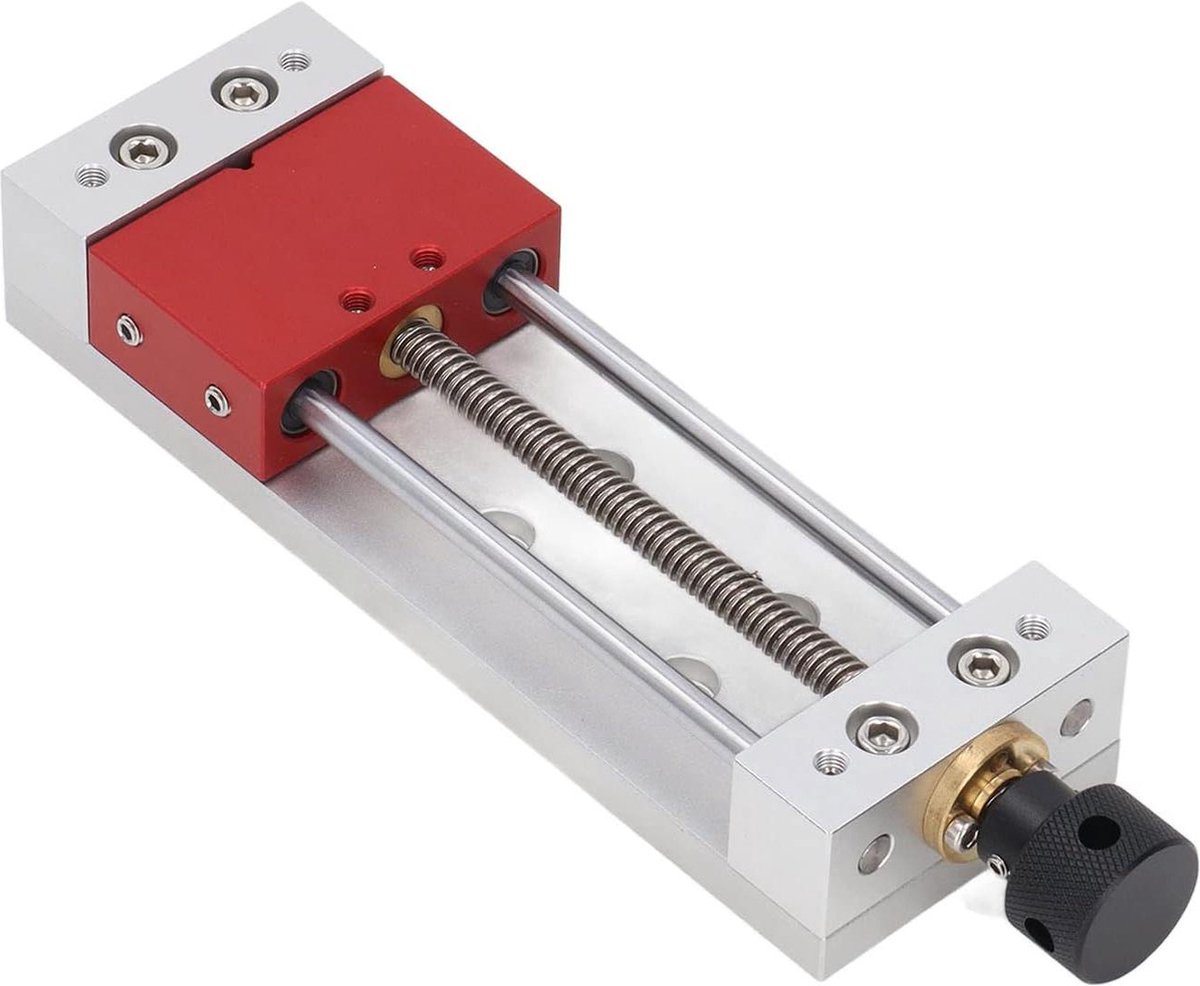 0-100-mm klembereik aluminiumlegering parallelle bek bankschroef voor werktafel laag profiel boormachine freestafel klemmen