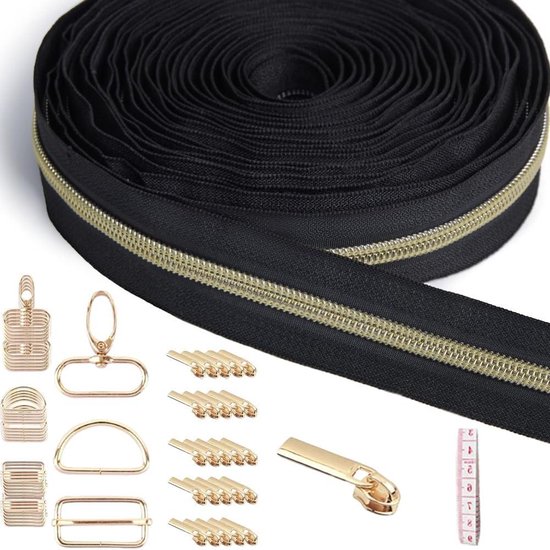 Eindeloze ritssluiting met ritssluiting, 3 mm 11 m nylon eindeloze