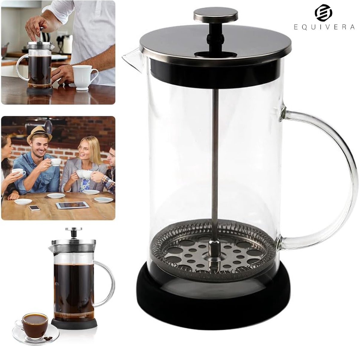 Equivera Cafetière - Cafetiere - Cafetieres - Koffiezetapparaat - Koffie Pers