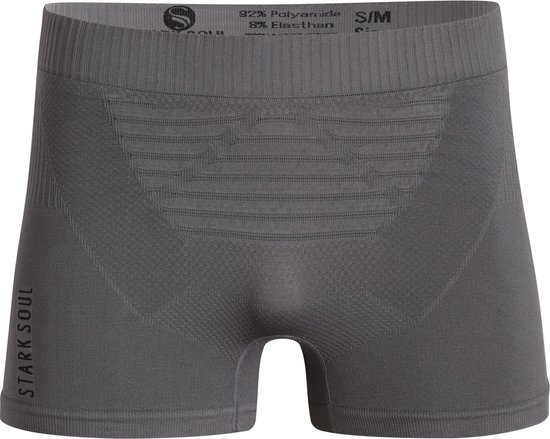 Foto: Sportboxershort performance naadloos sportondergoed kleur grijs maat l xl