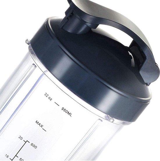 Blenderaccessoire - 6stuk - Vervangende Blenderbekers Geschikt Voor Nutribullet Blender, 32OZ / 24OZ Bekers Met Flip Top To Go-Deksel En Plat Deksel En Rubberen Pakking, Blenderaccessoires, Compatibel Met Geschikt Voor Nutri Bullet 600w/900w Blenders van Odin. — afbeelding 2