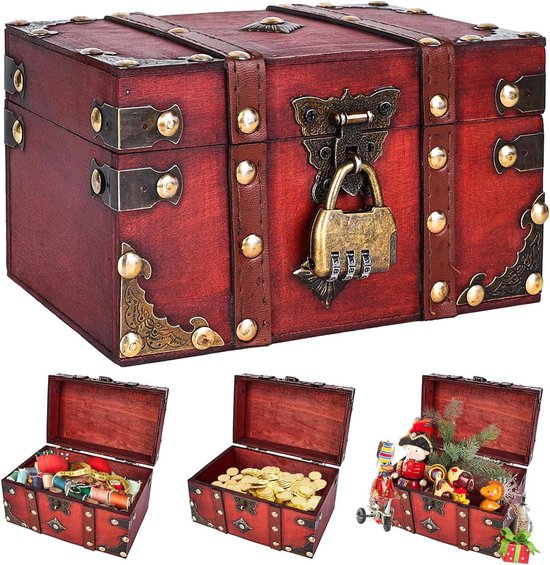 MEGYAD Vintage Houten Schatkist