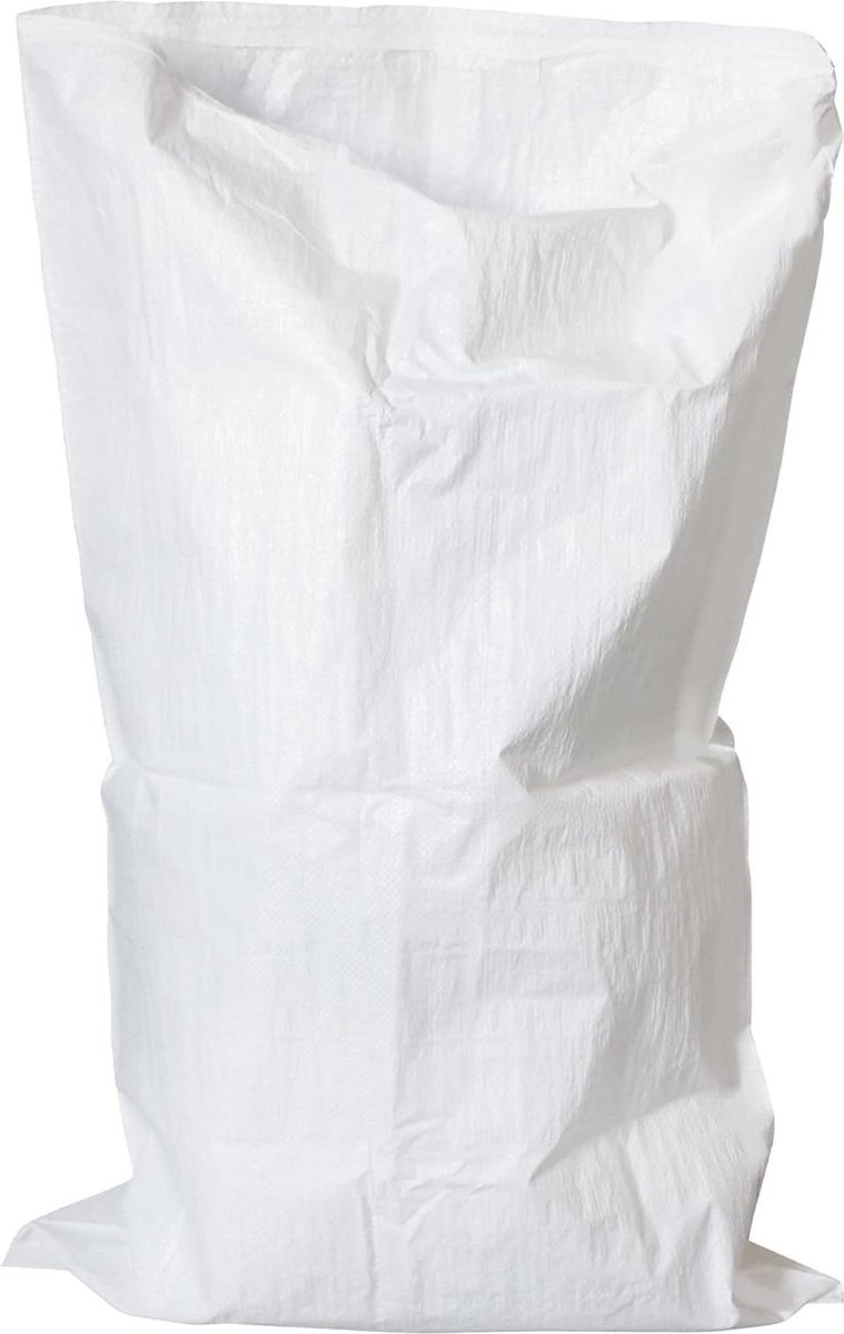 15 stuks Witte PP Geweven Zakken 70 x 120 cm met Polyethyleen Liner - Rubble Builder Sack Afvalverwijdering Zakken