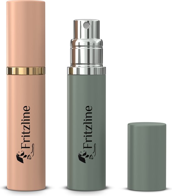 Fritzline 2x Luxe Navulbare Parfumflesjes - Parfum Flesje Navulbaar - Verstuiver Flesjes Leeg - Reisflesje - Mini Parfumverstuiver