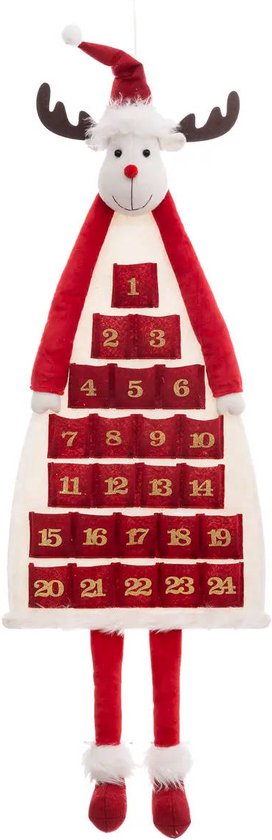 Adventskalender in de vorm van een rendier, om in te vullen