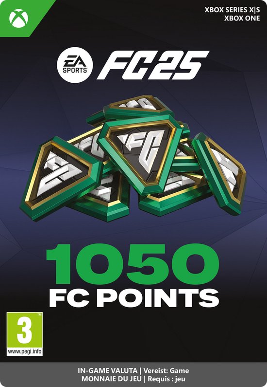 EA Sports FC 25 - 1050 FC Points - Xbox Series X|S/Xbox One - Currency - Niet beschikbaar in Belgie
