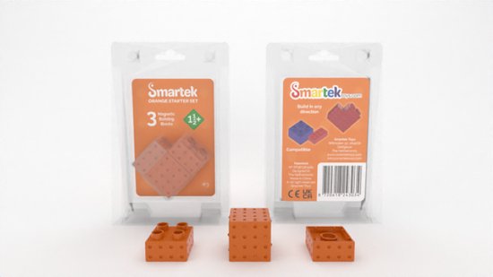 Starter Oranje (Orange) - #3 - Smartek Toys - Magnetische Bouwblokken