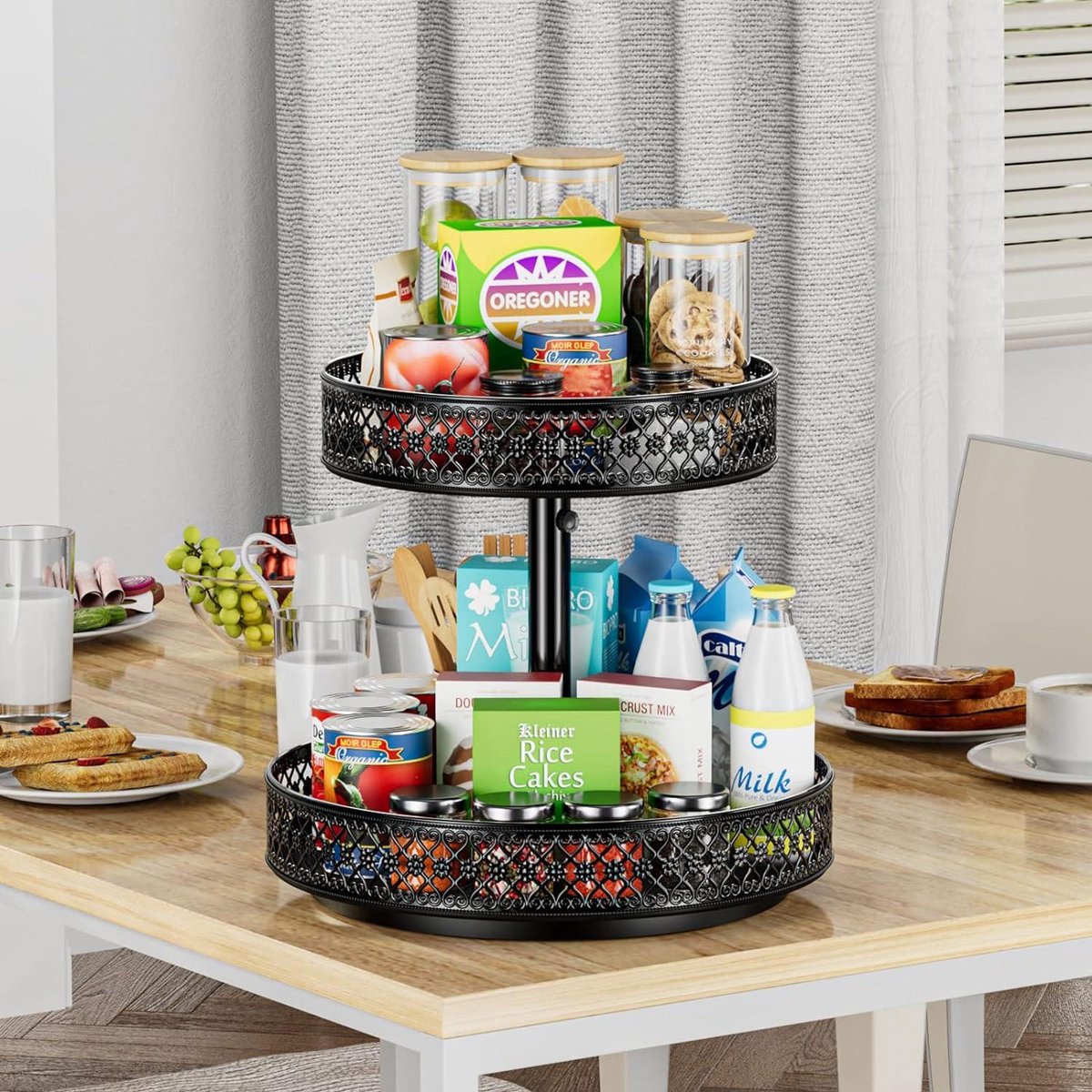 Lazy Susan Kruidenrek, 360 graden draaibaar, metalen