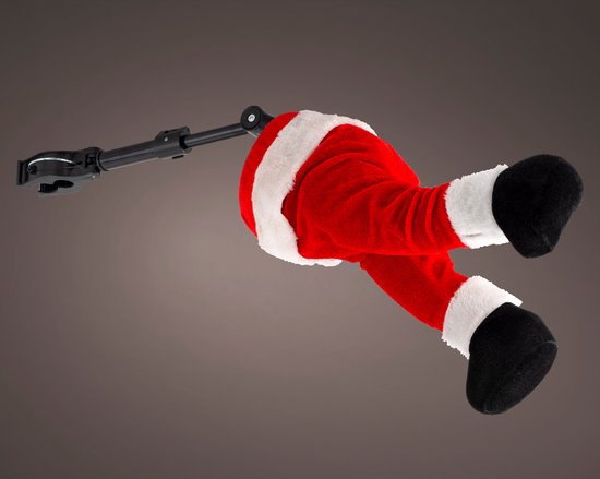 HUIKJI 15 Inch Kerst Kerstman en Elf Benen, Pluche Gevulde Voeten met Schoenen, Vast in Kerstboom Decor Decoratieve Gevulde Kerstman Benen Ornament voor Kerstboom Front