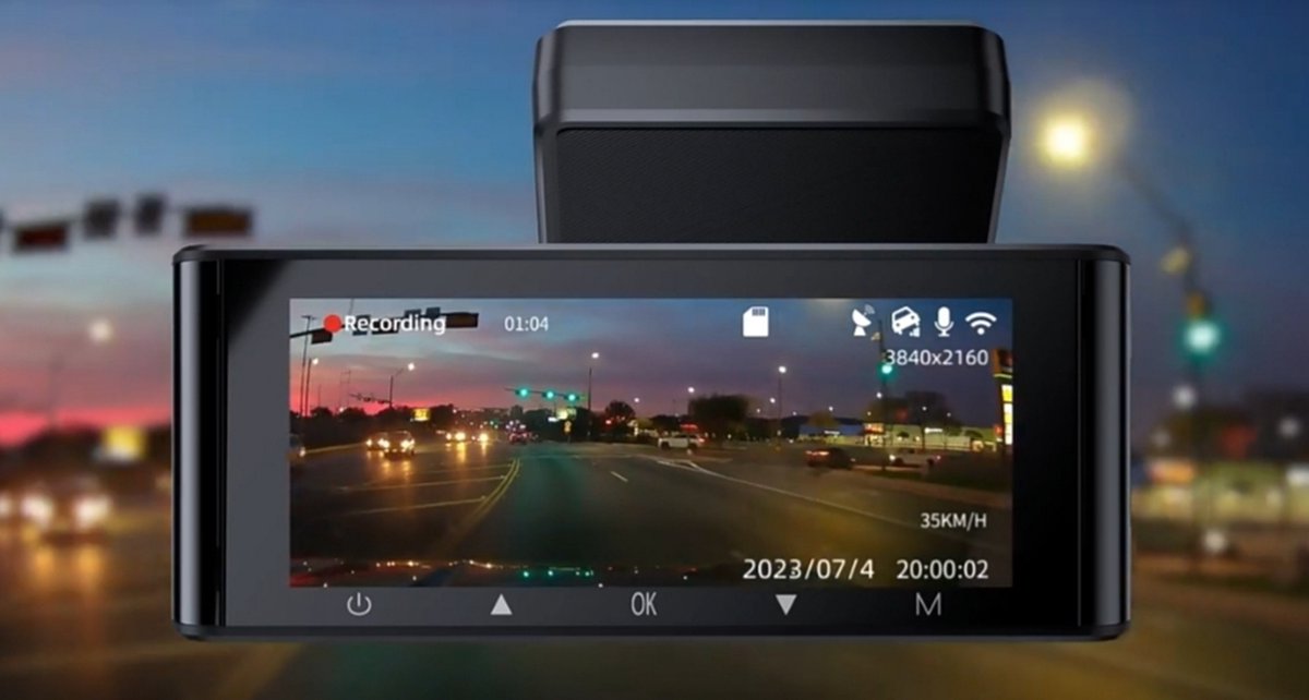 AZDome M550 Pro 2CH - 4K Wifi GPS dashcam voor auto thumbnail 4