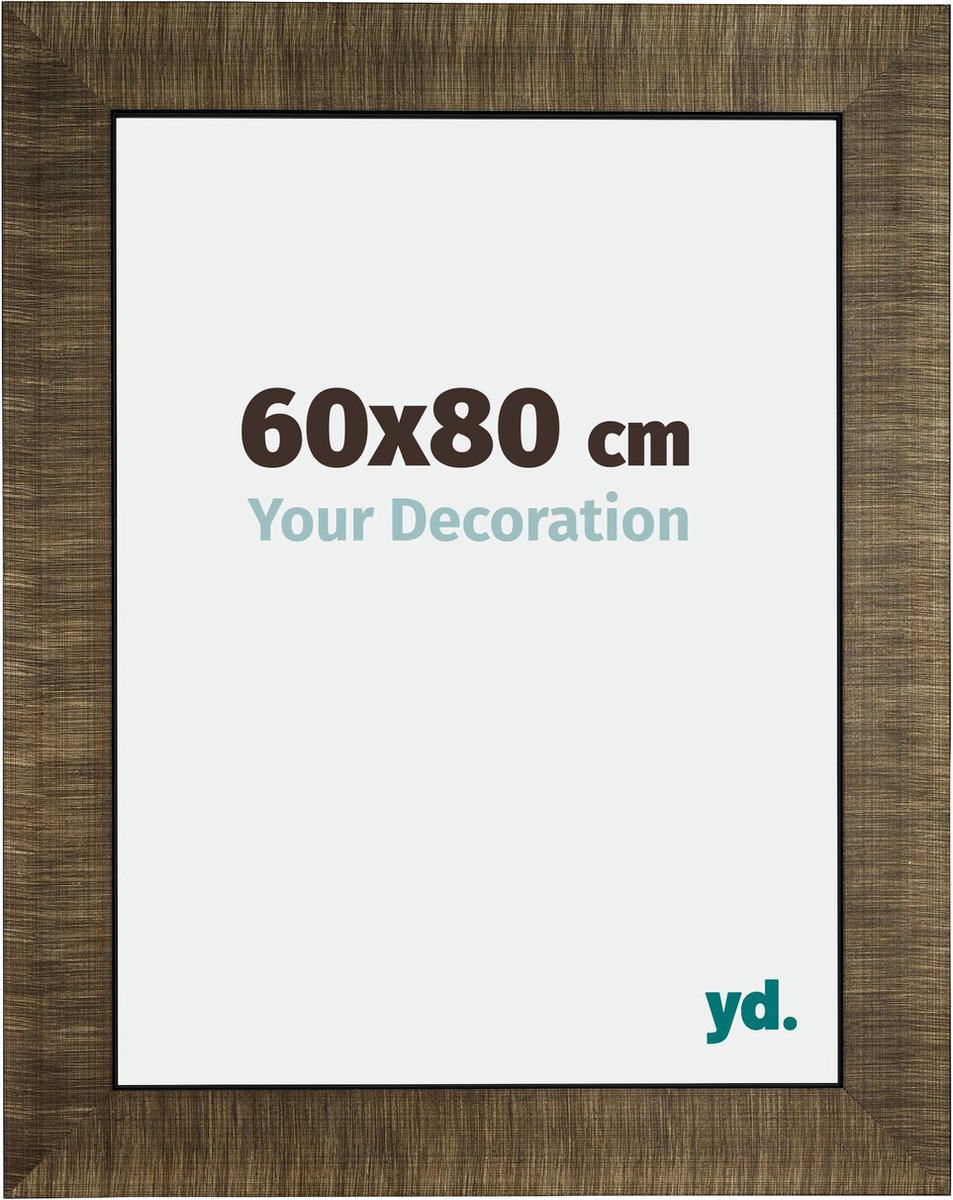 yd. Your Decoration - Fotolijst 60x80 cm - Hout - Champagne Geborsteld - Leeds
