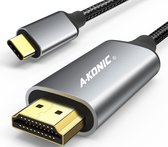 USB C naar HDMI kabel - USB C HDMI kabel - HDMI naar USB C kabel - 4K Ultra HD - Premium