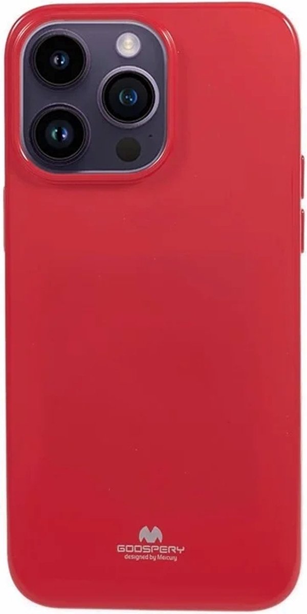 Goospery - iPhone 15 Pro Max - Backcover hoesje - Jelly - Rood