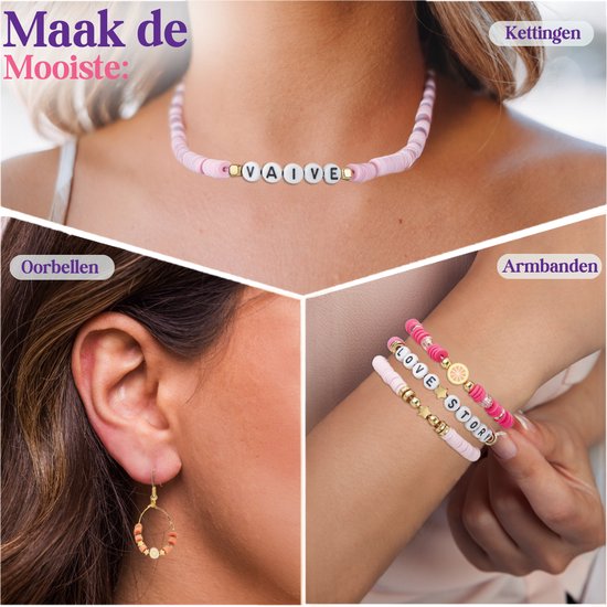 Jovono Boho Gelaagde Kralen Armbanden Gouden Cirkel Armband Sets Kwastje Handkettingen Pailletten Hand Sieraden voor Vrouwen en Meisjes (4 stuks