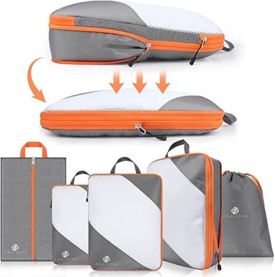 TPU Vacuümzakken Voor Kleding, Herbruikbaar Met Luchtdicht Ventiel Waterdichte Reisverpakkingskubussen Van 70d Nylon Met Rits Luchtdichte Organizer Voor Koffer Rugzak Handbagage
