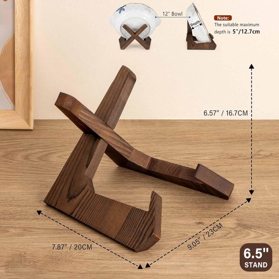 Chevalet En Bois 25 Cm Wooden World – Support Pour Photos, Cadres, Petites œuvres D'art | Idéal Maison, Bureau, Mariages, Expositions - 9
