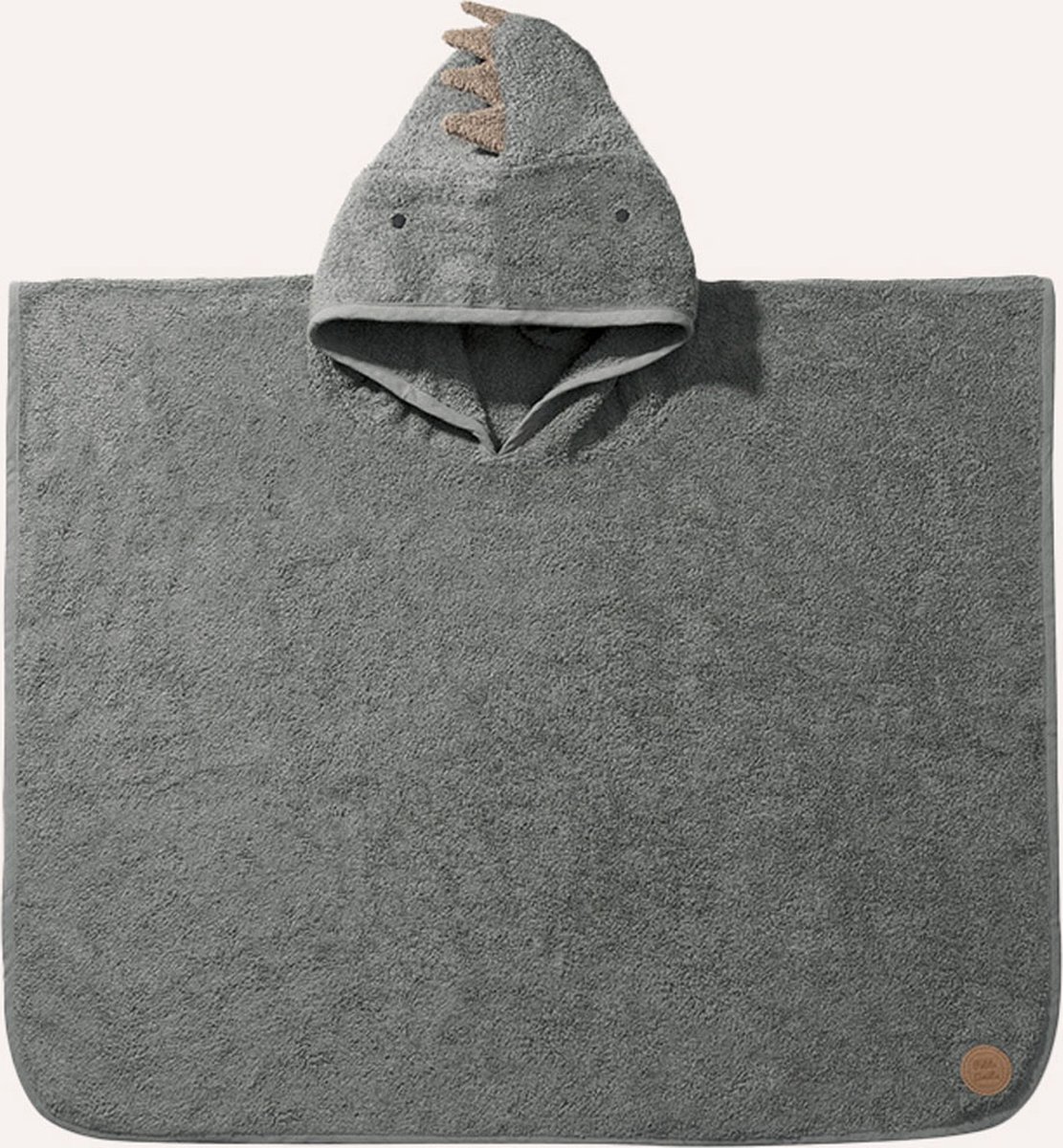 Petite Amélie Badcape kinderen 'Dino' Groen - Badponcho kind met Capuchon - 1 tot 4 jaar - 100% badstof biologisch katoen - Met ophanglus voor snel drogen