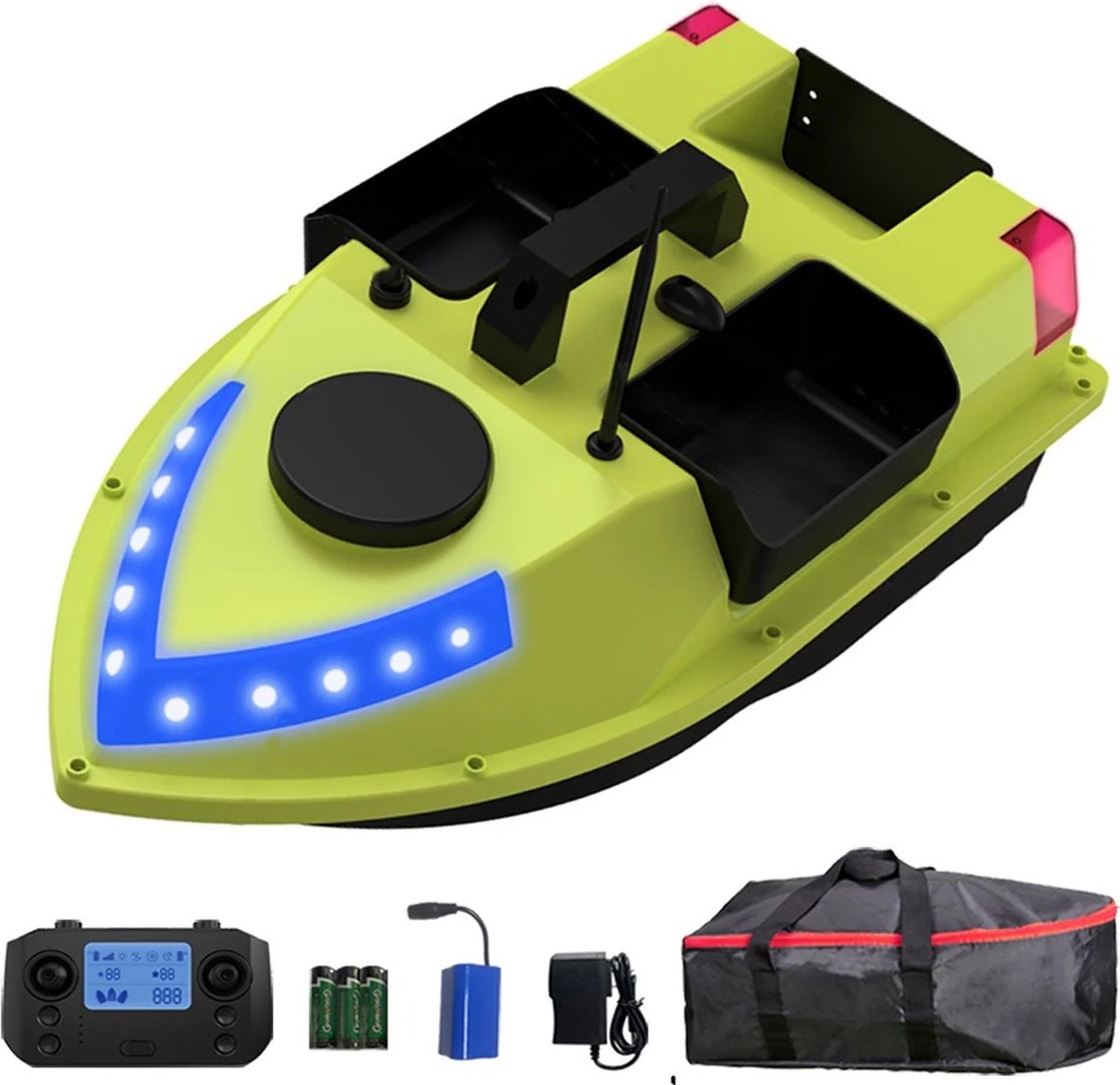 SteeFly® Karpervissen Gps Rc Aas Boot - 600M Draadloze Afstandsbediening - Visaas Boot - Vissersboot Met 3 Aas Containers