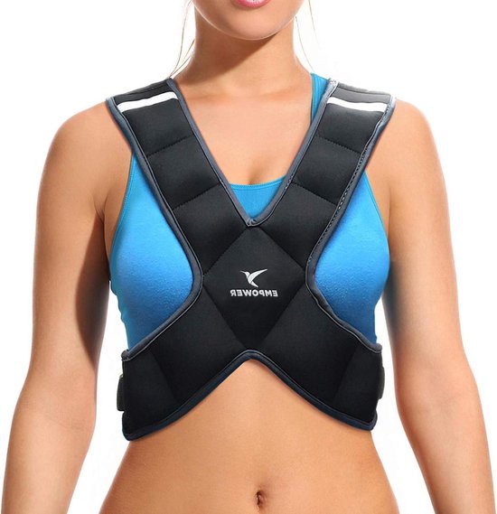 Verstelbaar Gewogen Vest Krachttrainingsvest 50KG Trainingsjack Oxford-stof Schokabsorptie Voor Training Fitness Krachttraining Atleten