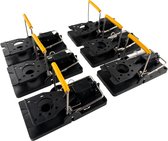 TWILG - Muizenvallen - Muizenklem voor binnen en buiten - 6 stuks - Muizenval - Mouse trap - 100% pakkans - Muizengif Alternatief