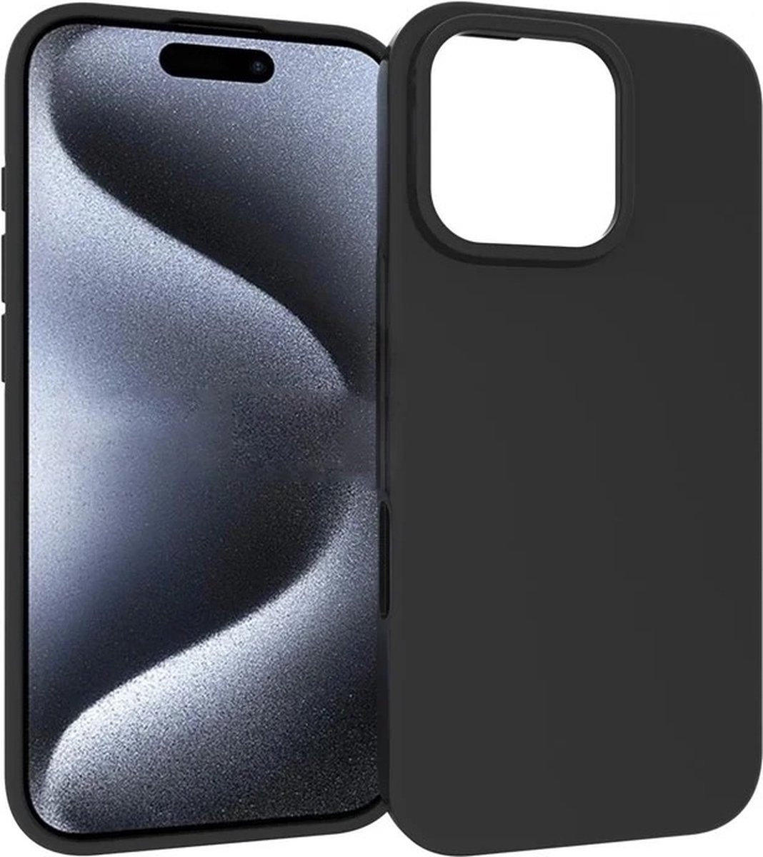 Silicone Hoesje Geschikt voor: iPhone 16 Pro Max - Soft Silicone - Zwart - ZT Accessoires