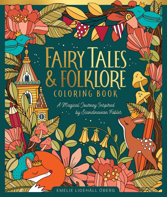 Fairy Tales & Folklore Coloring Book - cover