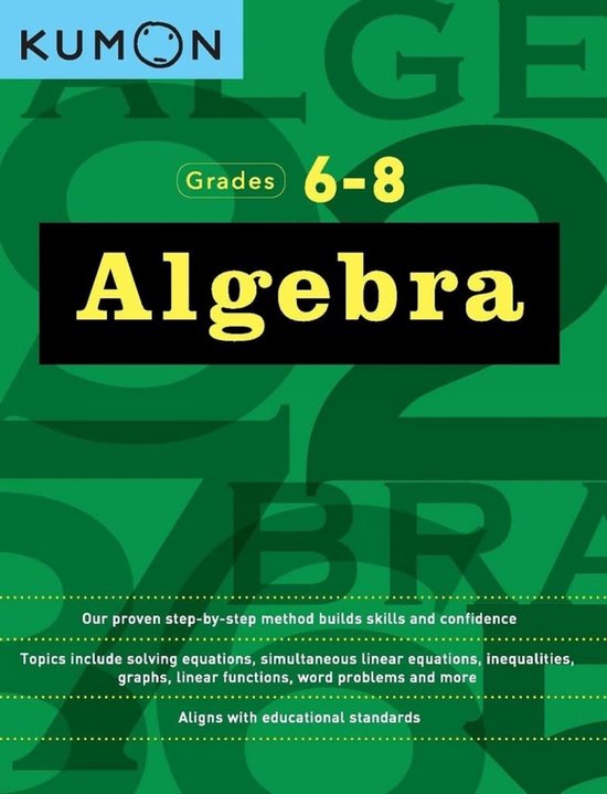 Algebra Grades 6-8 - cover