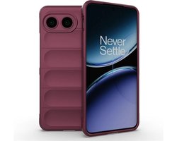 MobyDefend Hoesje - Geschikt voor OnePlus Nord 4 - TPU Gripcase - Paars